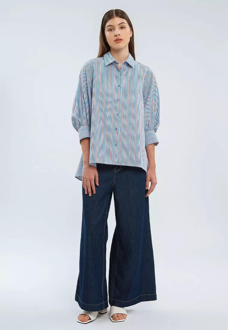 Minimal BB Sky Shirt Blue/Red