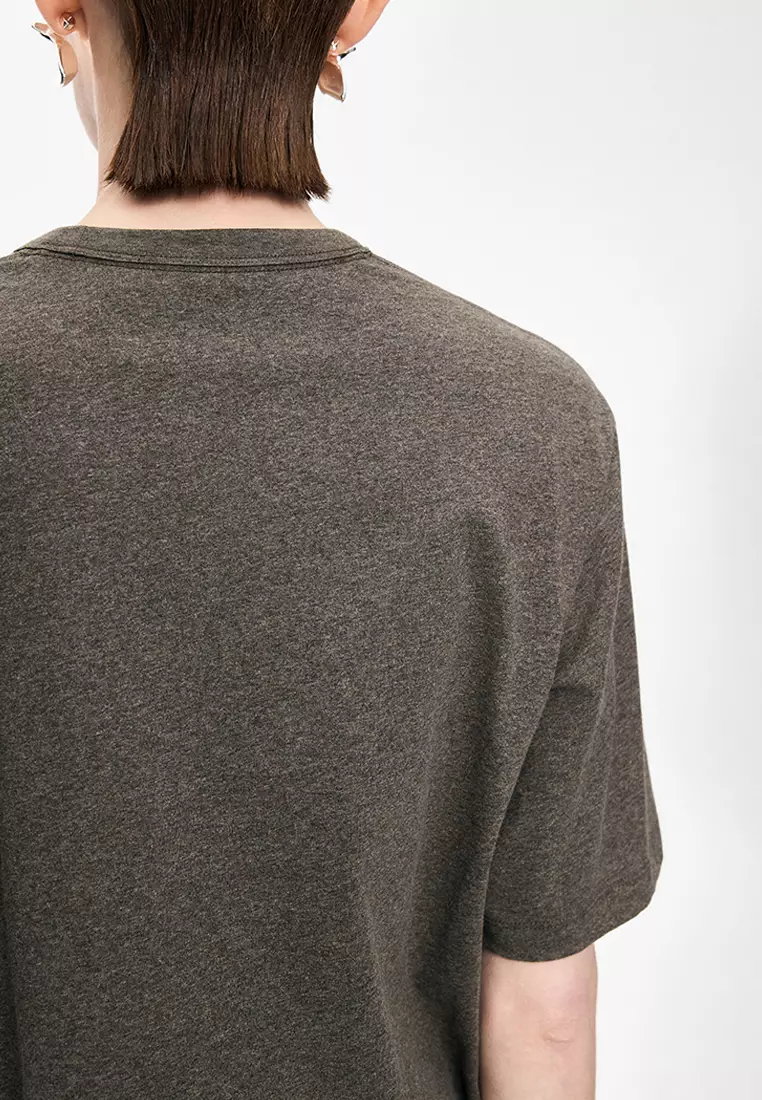 Cotton Irregular Loose Short Sleeve T-shirt