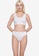 French Connection white FCUK MONO CROP TOP & BRIEF SET AA409USD1371B3GS_1