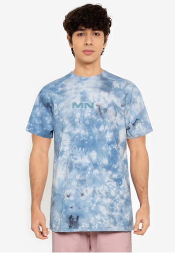 Mennace blue Breeze Tie Dye Regular T-shirt 21F60AAEF103B5GS_1