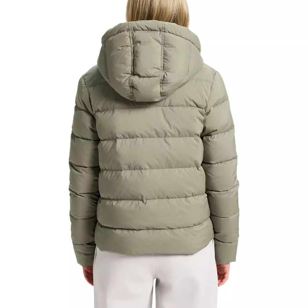 Spoutnic Down Jacket With Removable Hood Women Khaki