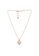 estele gold Estele Rose Gold Plated Flower Shaped Pendant Set with Pearl for Women B0801AC8977703GS_6