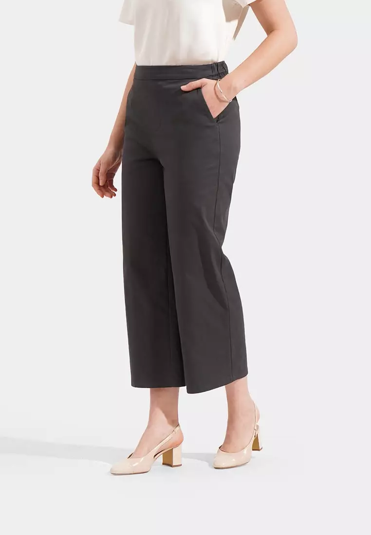 Cozy: Pull Up Straight Leg Trousers