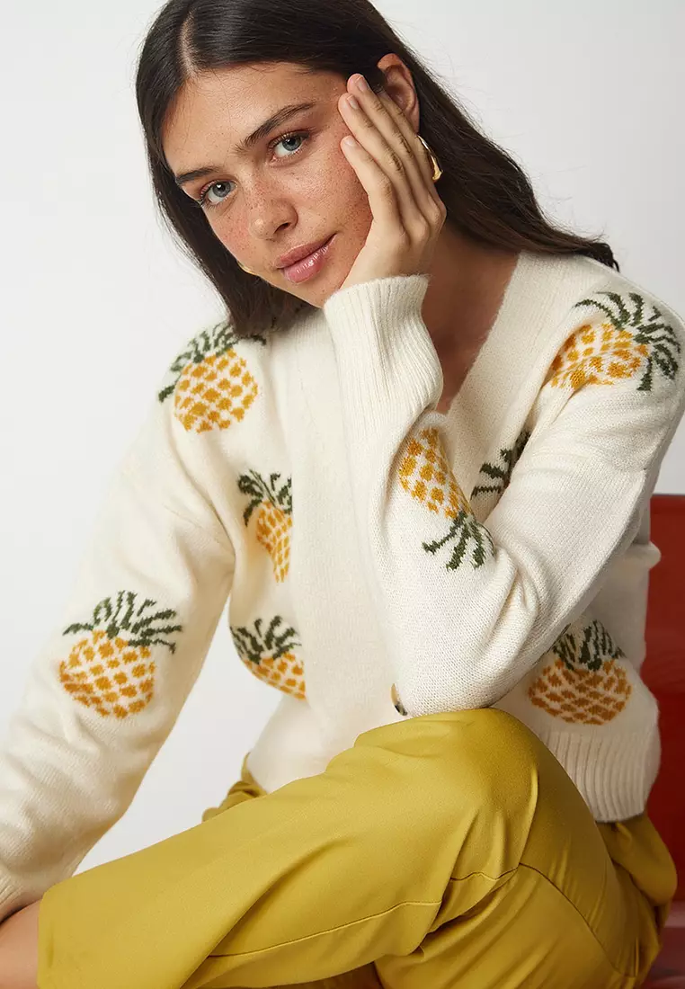 Buy Happiness Istanbul Cream Mustard Cardigans 2024 Online ZALORA