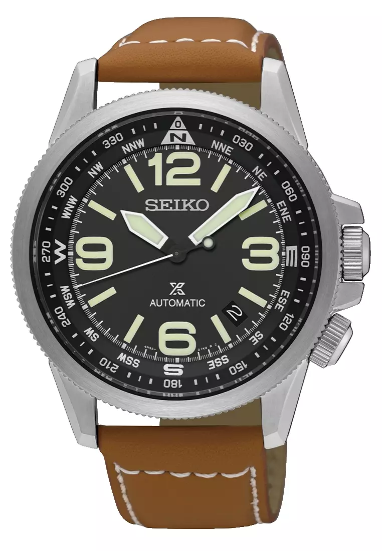 Seiko prospex cheap leather strap