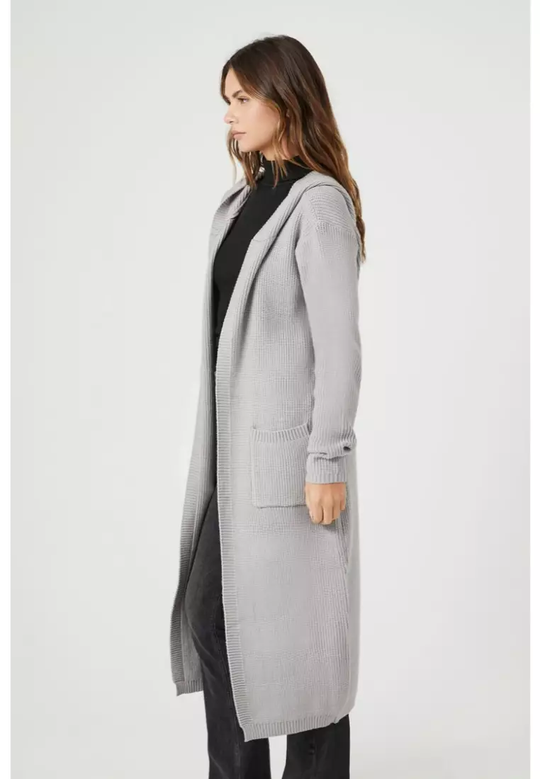 Hooded store duster sweater