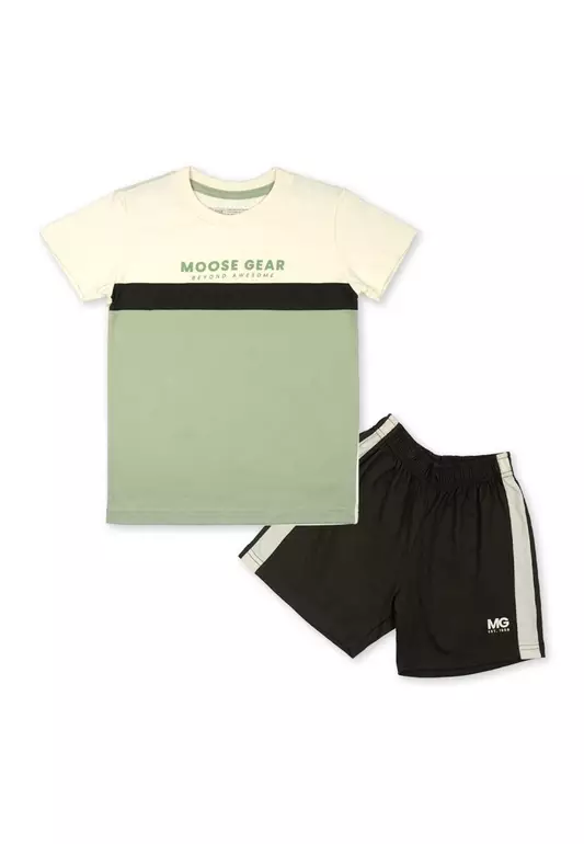 Boys T-Shirt Combi with Short Set