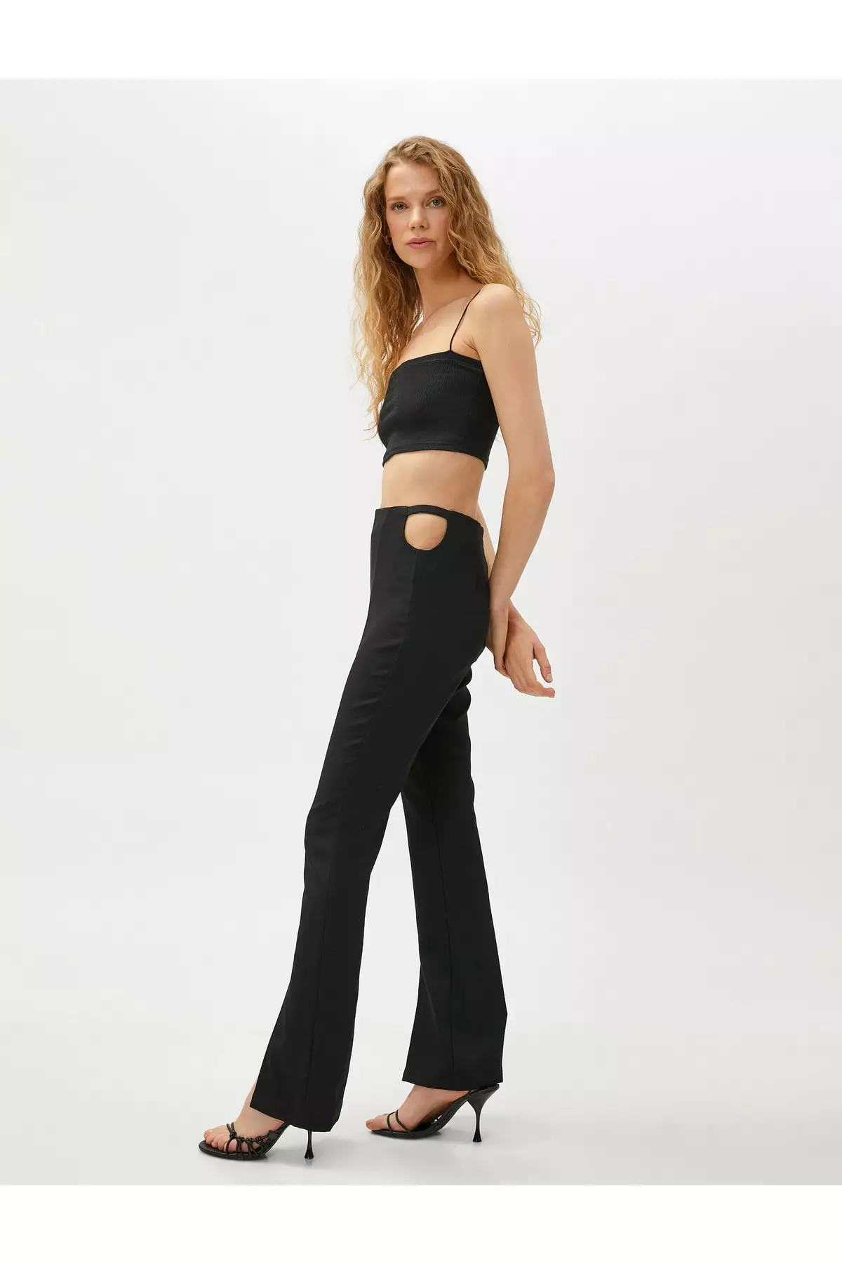 Wide Legs Slits Pants