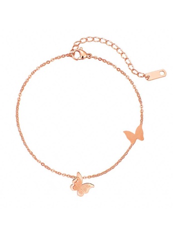 CELOVIS gold CELOVIS - Queen Alexandra Butterfly Anklet in Rose Gold BC51FACE2836B3GS_1