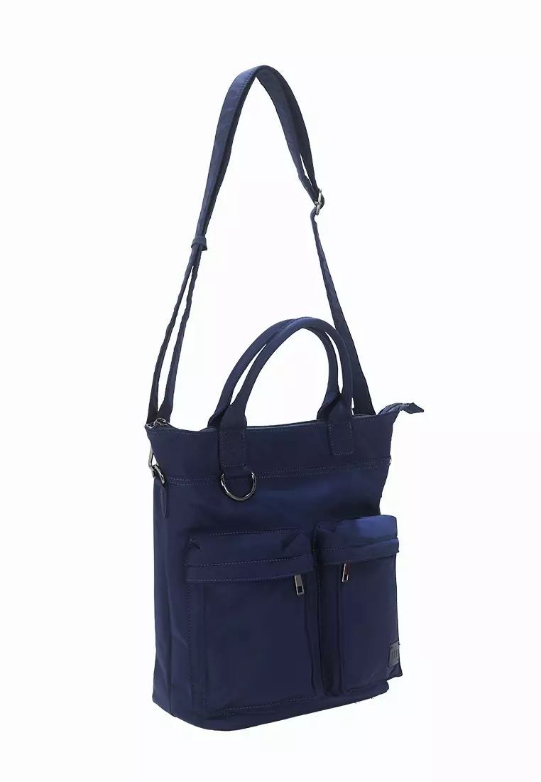 Elle Backpack B05-EL-3218 Blue With Pouch acc