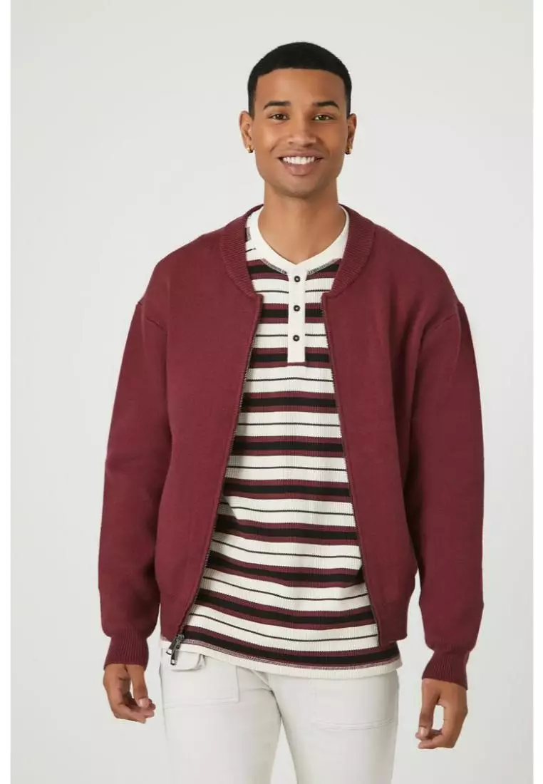 Red bomber jacket forever 21 cheap