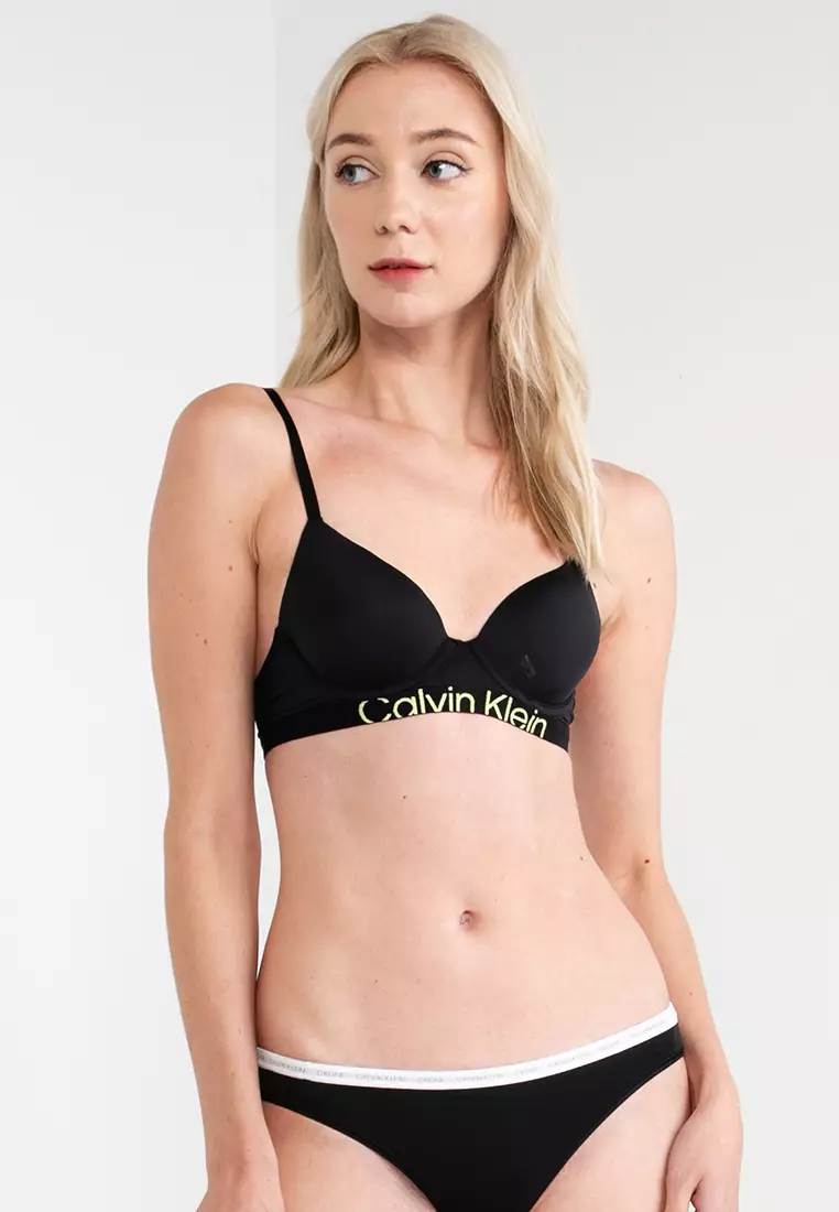 Buy Calvin Klein Underwear Lightly Lined Solid Bralette - NNNOW
