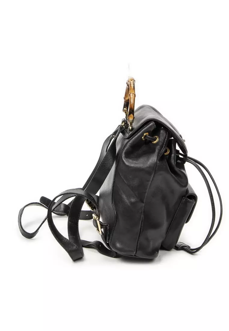 Buy Gucci Pre-Loved Mini Bamboo Backpack 2026 Online | ZALORA