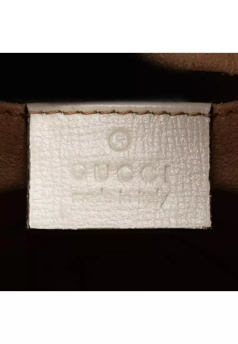 二手 Gucci Gg 帆布馬階扣 1955 水桶包