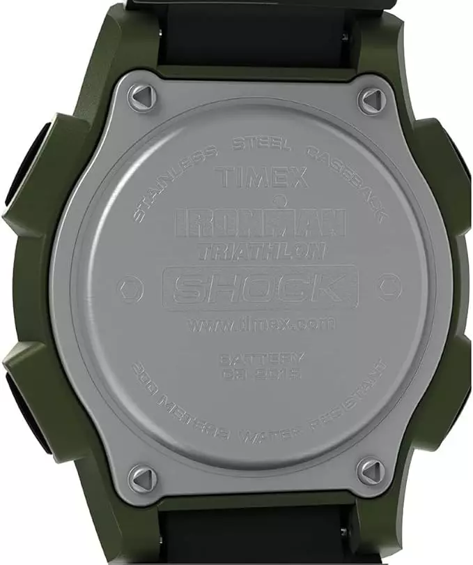 Jam Tangan Pria Timex Ironman Shock Endure Digital Dial Black Rubber Strap TW5M64900NN Original
