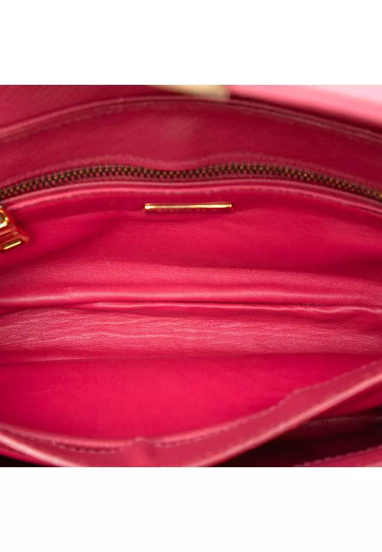 Pre-Loved Prada Saffiano Sound Lock Satchel