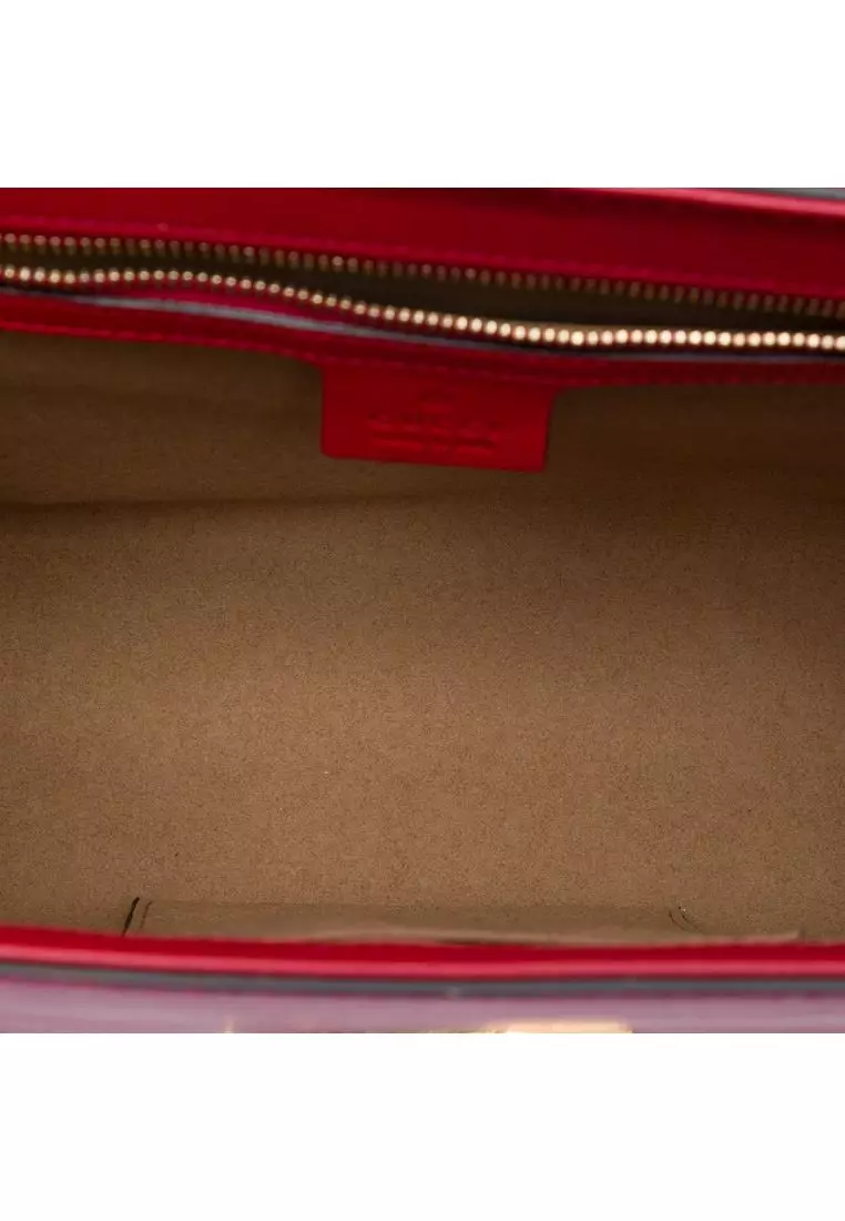 Pre-Loved Gucci Medium Bicolor Leather Padlock Shoulder Bag