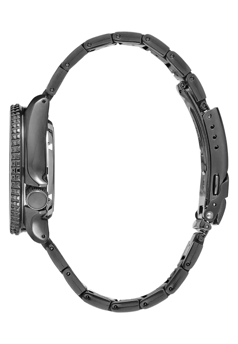 Seiko 5 Sports SKX Series Black Dial Black IP Stainless Steel Band Automatic Watch SRPD65K1