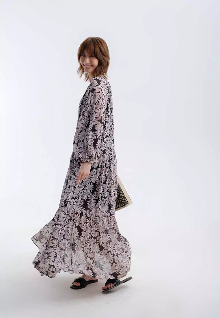 Scent of Summer Maxi Chiffon Dress