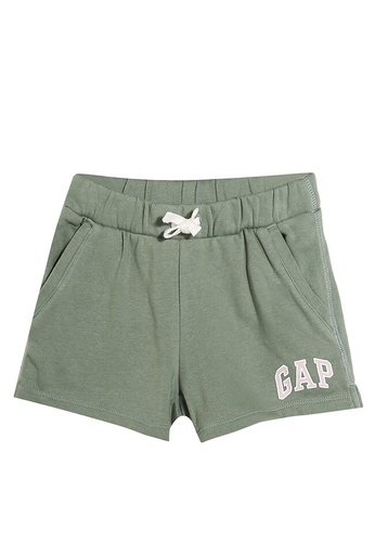 GAP green Front Logo Shorts DB314KA82B9215GS_1