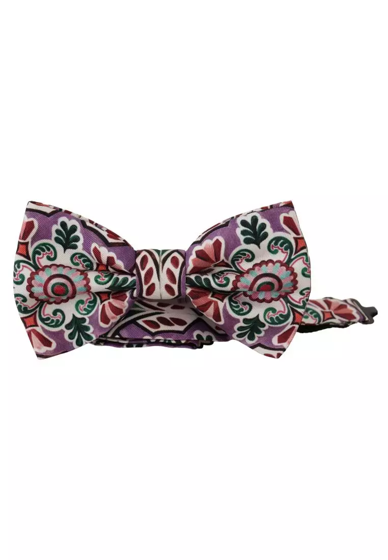 Dolce & Gabbana Pattern  Silk Neck Papillon Bow Tie