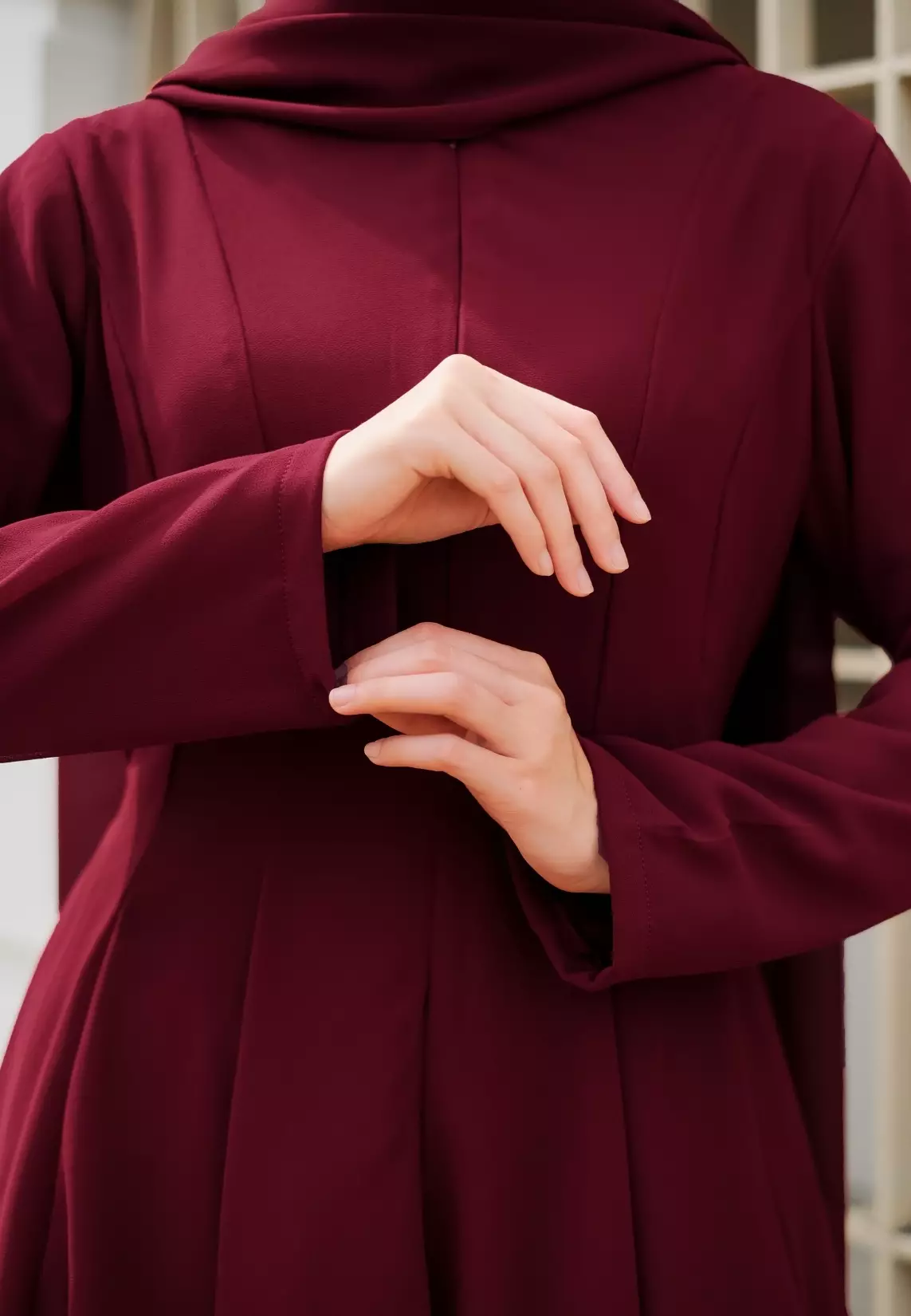 Adeline Blouse - Maroon