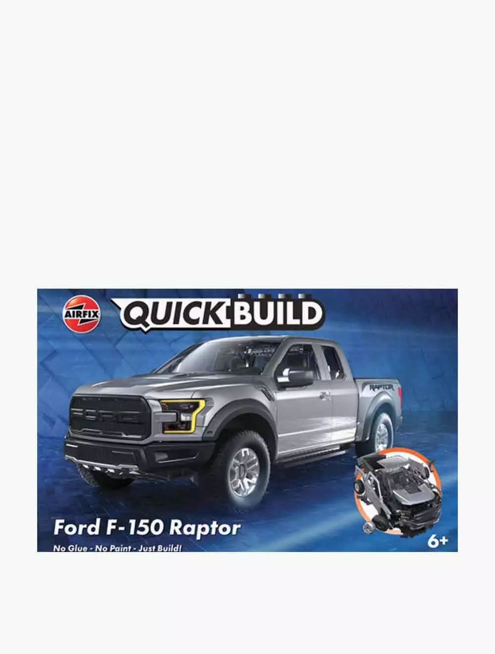 Quick Build Ford F 150 Raptor Grey - QCBJ6053