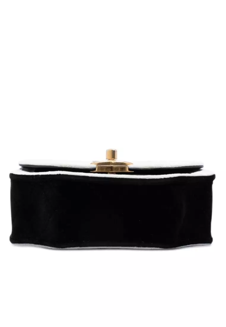 Pre-Loved Chanel Mini Quilted Velvet Place Vendome Single Flap