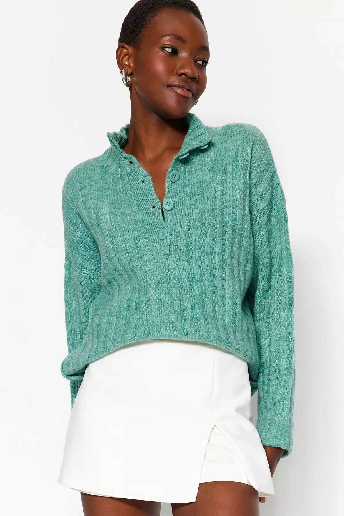 Jual Trendyol Polo Neck Jumper Original 2025 ZALORA Indonesia ®