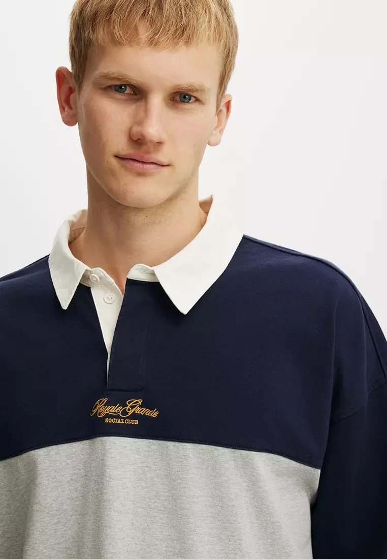 Box Fit Rugby Polo Shirt