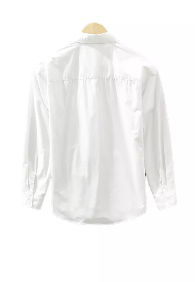 Abstract Pattern Printed Long-Sleeved Shirt WM6692