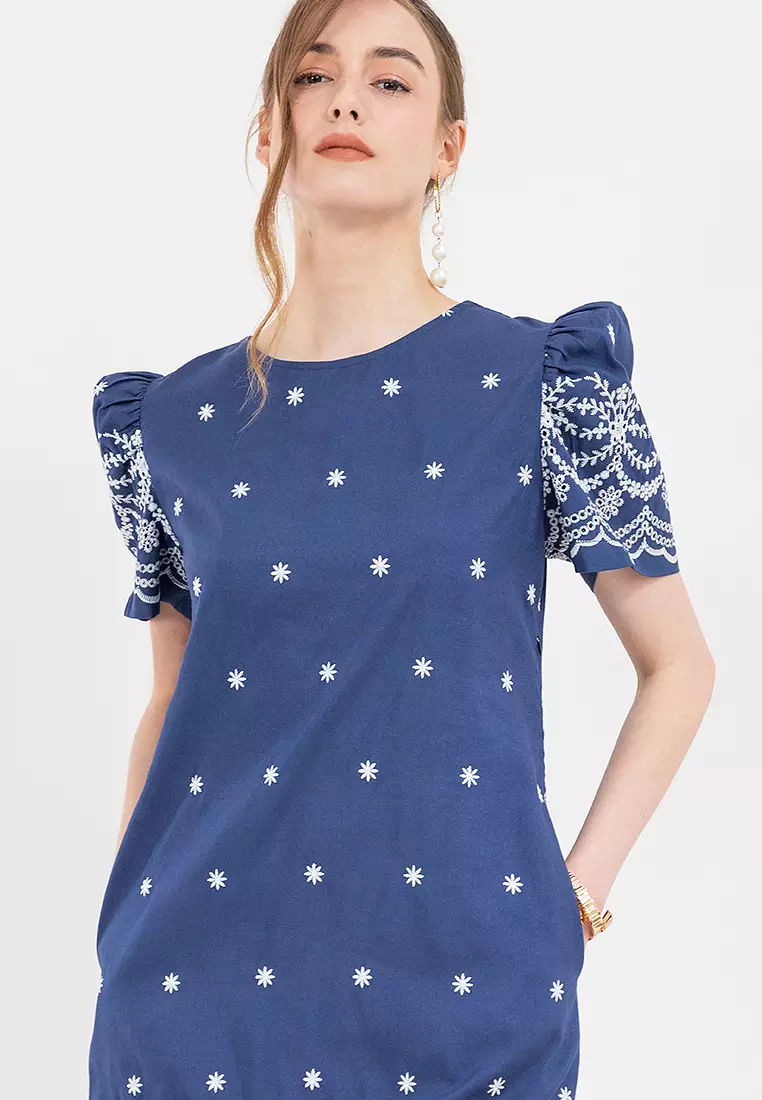 ARLO Embroidered Filipiniana Shift Dress