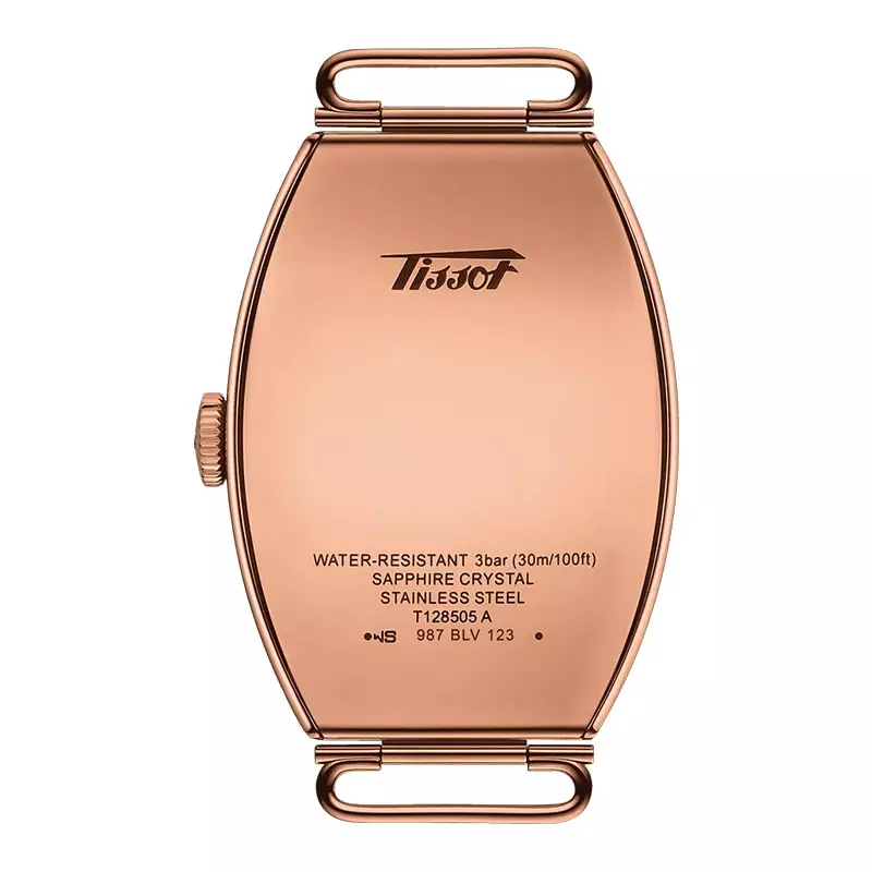 Jam Tangan Wanita Tissot Heritage Porto T128.505.36.012.00 White Dial Brown Leather Strap