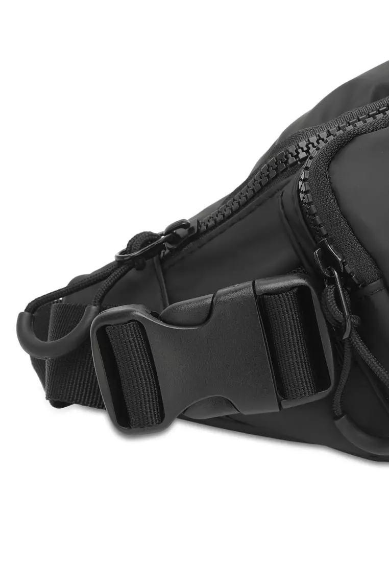 Men's Waist Bag / Belt Bag / Chest Bag (Tas Pinggang / Tas Dada Pria) - Hitam
