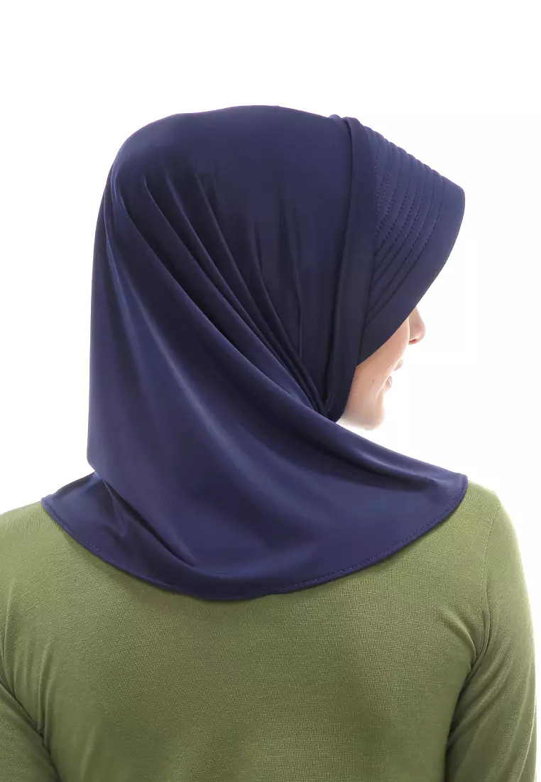 Layla Hijab Sport Instan Wanita Muslimah Relaxed Fit - Navy