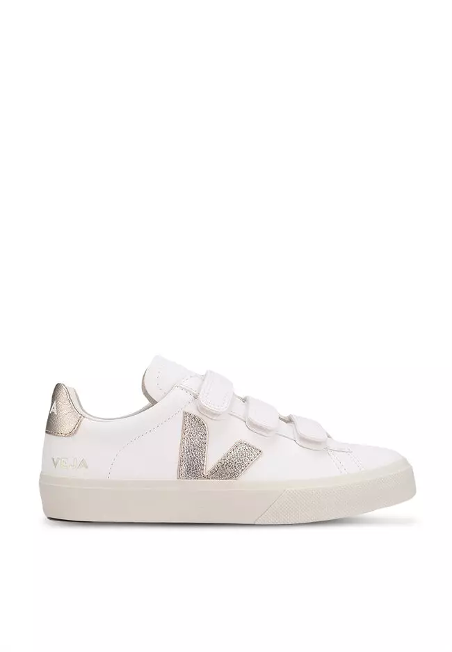 【関税込み】Recife Logo Sneakers - Veja - Leather - White Pl Recife Logo Sneakers - Veja - Leather - White Platine