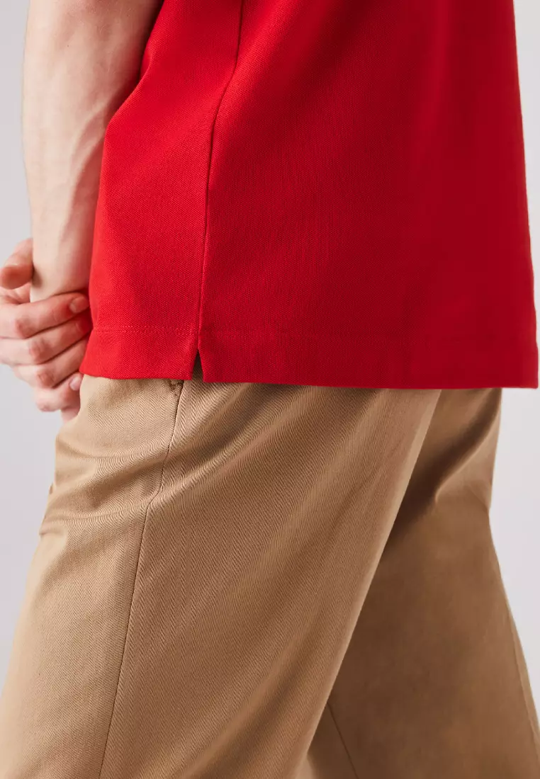 Men's Lacoste Paris Polo Shirt Regular Fit Piqué