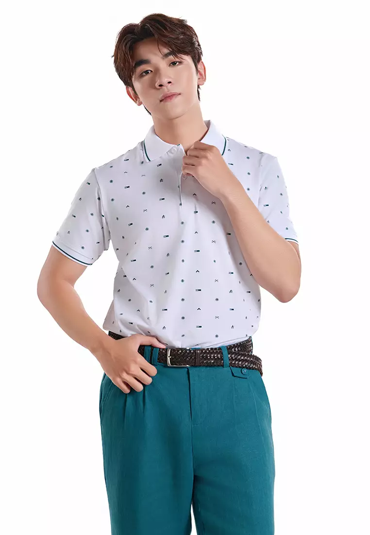 Printed Collar T-Shirt for Men