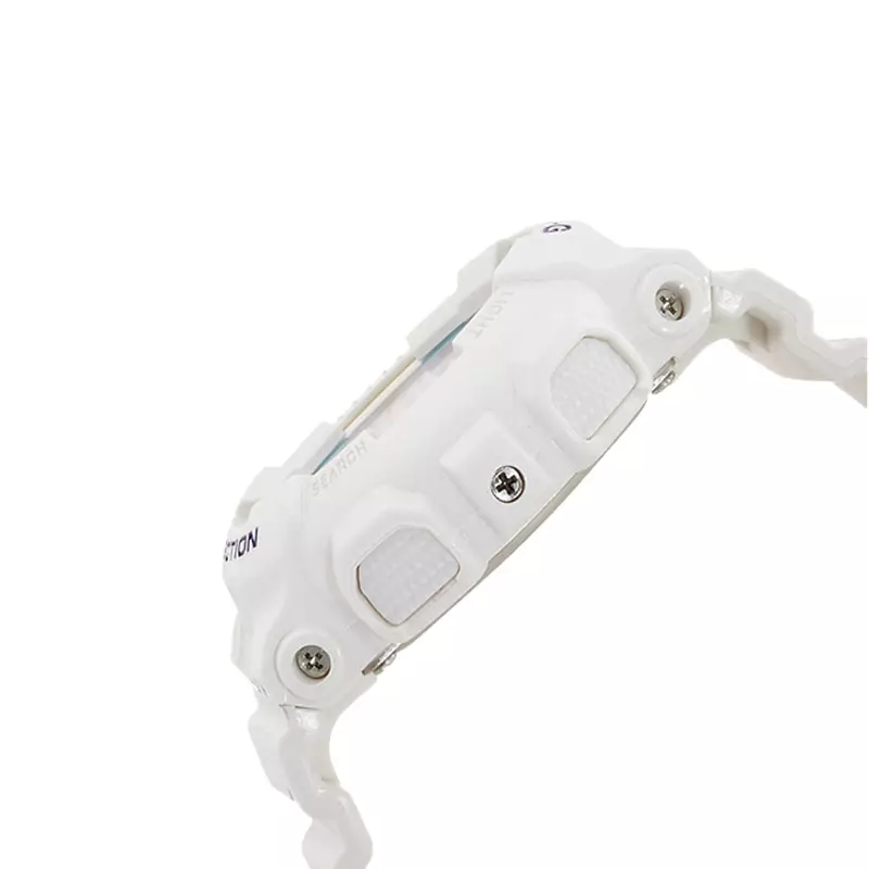 Jam Tangan Wanita Casio Baby-G BA-130-7A1DR Beach Fashions Digital Analog Dial White Resin Band