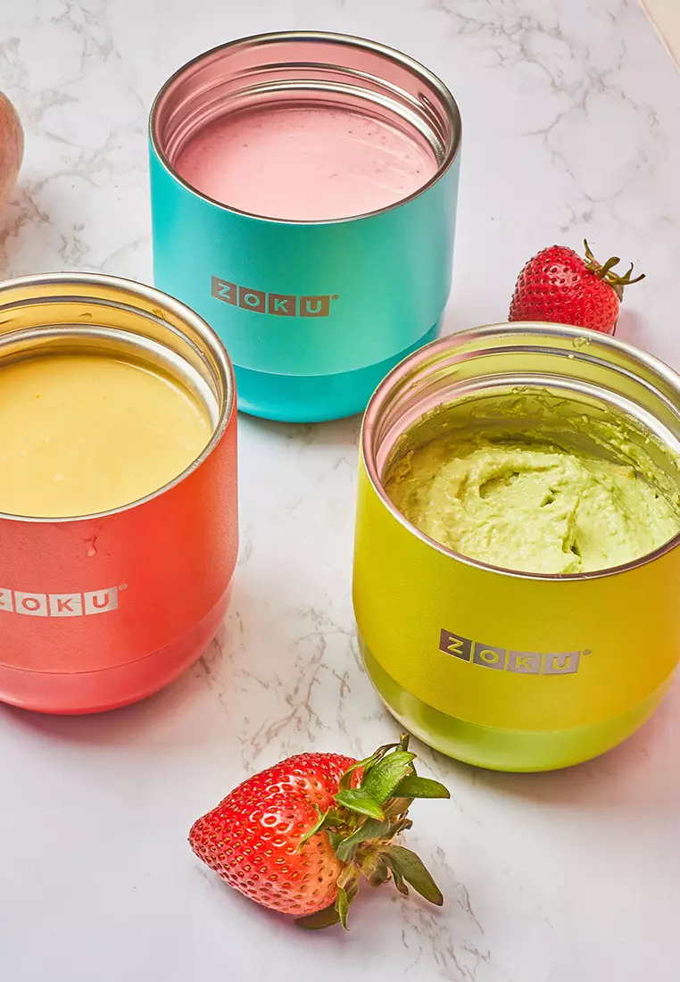 Zoku 10oz Orange Neat Jar  - Tempat Makan, Tempat Sup,  Tempat Makan Berkuah