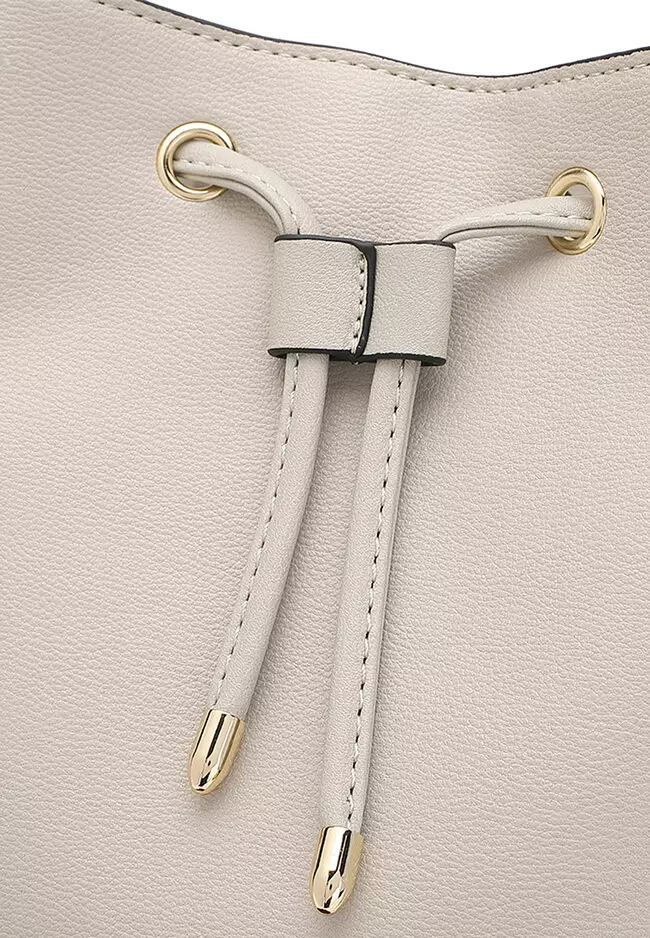 Women's Bucket Bag / Shoulder Bag / Sling Bag / Crossbody Bag - White