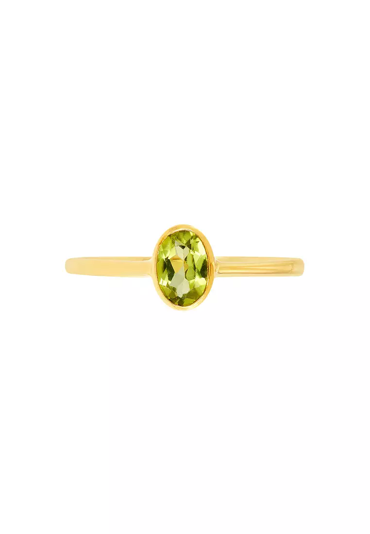 HABIB Peridot Gemstone Ring in 375/9K Yellow Gold A05850324-PDOT