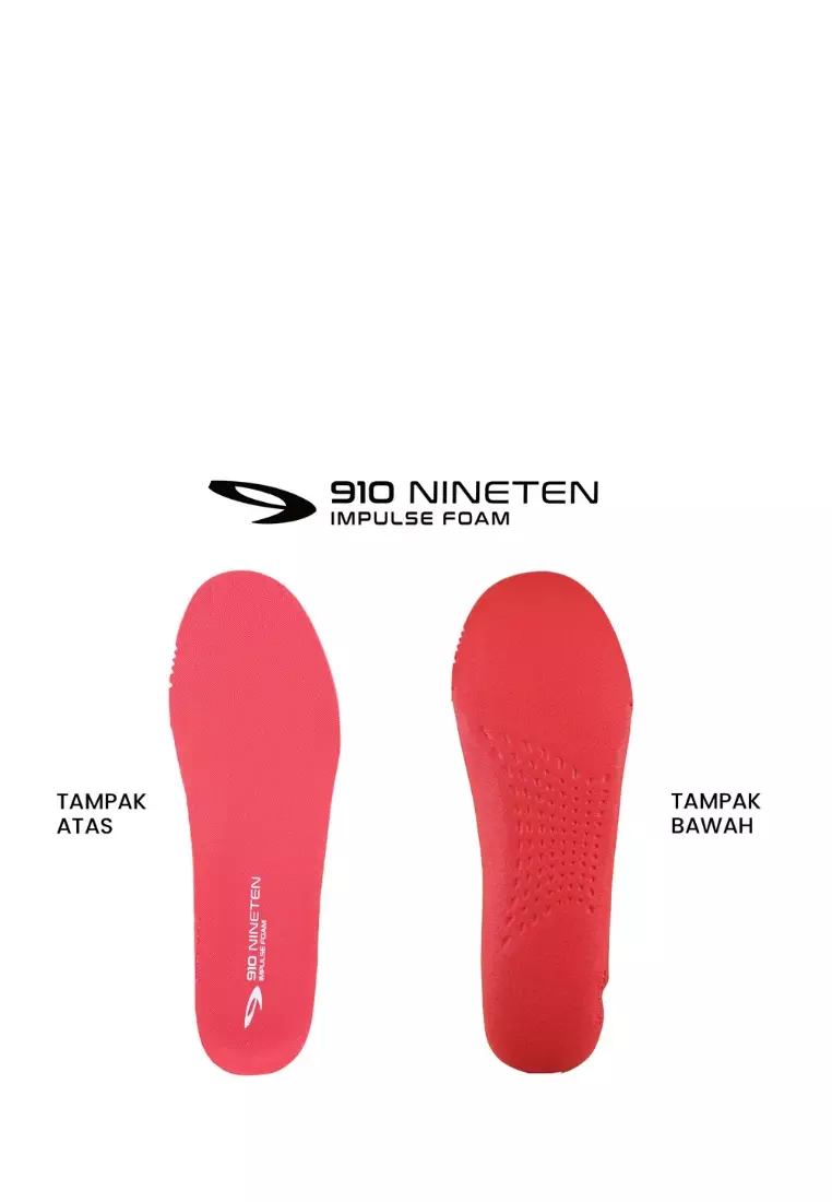 910 Nineten HIROSHI RN-LITE Sepatu Lari -  MERAH/PUTIH/BIRU