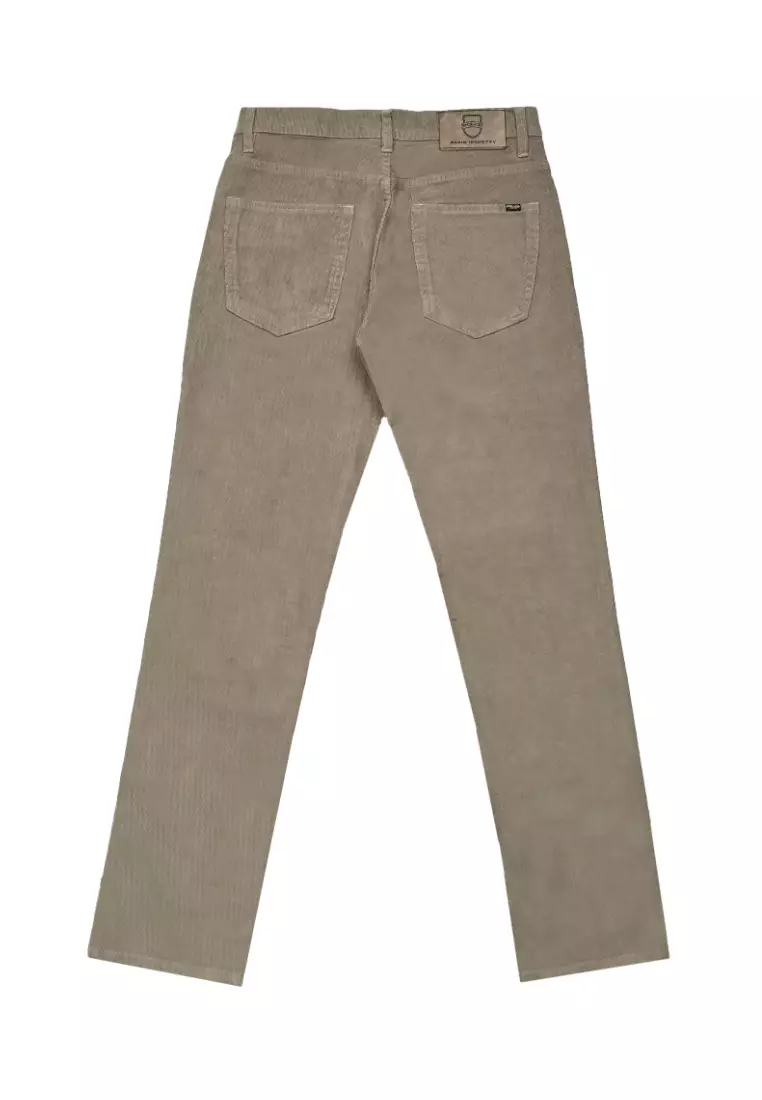 POLICE Celana Corduroy Premium Panjang Regular Fit Pria