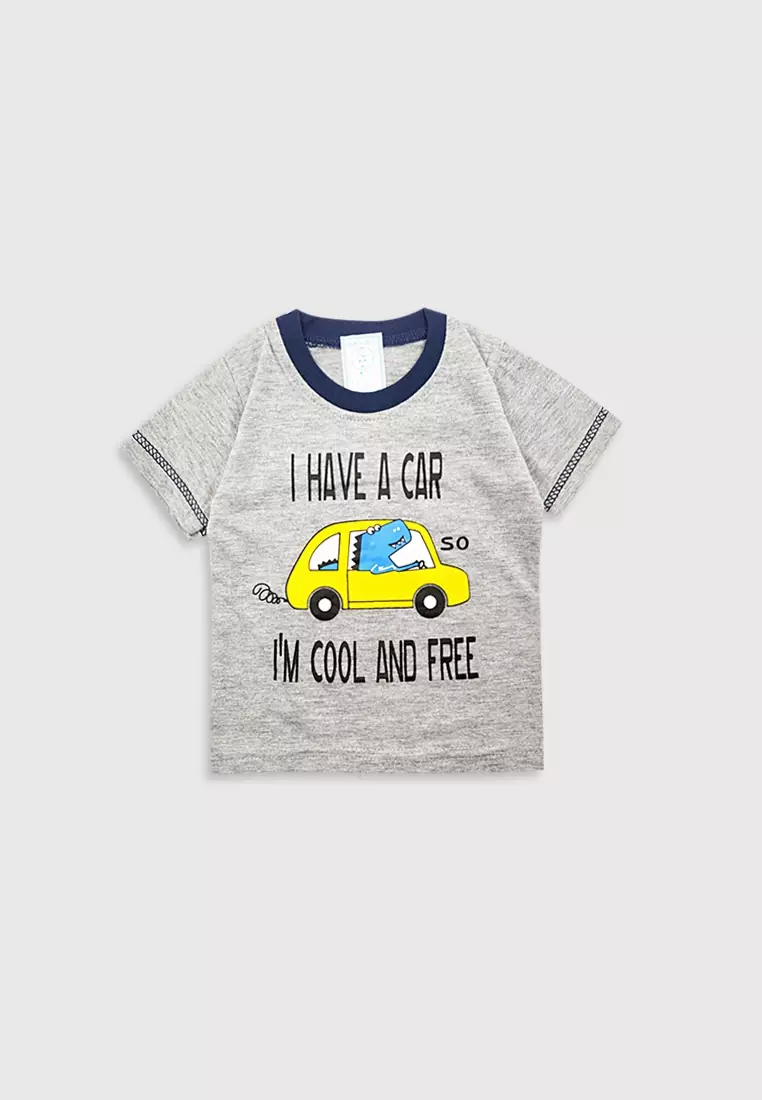 Wakakids Baju Bayi Anak Laki Laki Setelan Celana Jeans Jogger Im Cool 3439 Abu