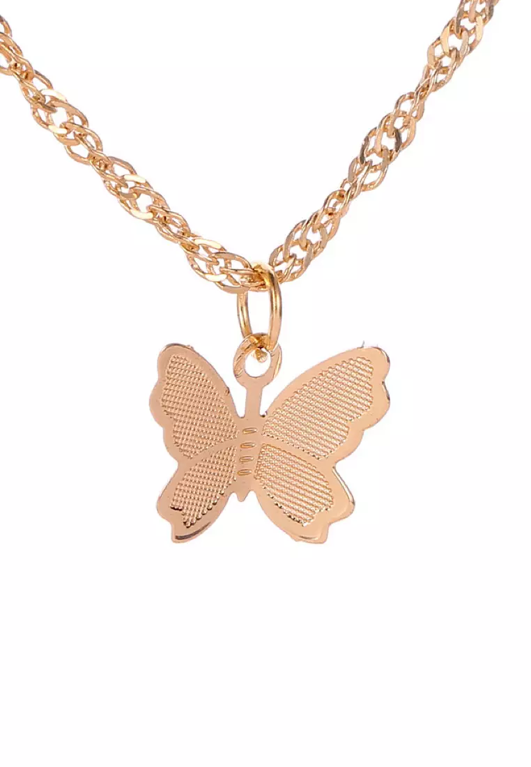 Gold butterfly jewelry online