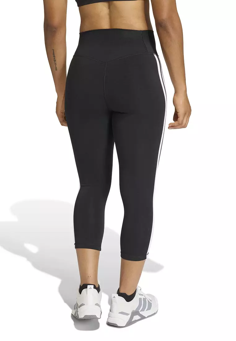Optime Essentials Workout 3-Stripes 3/4 Leggings