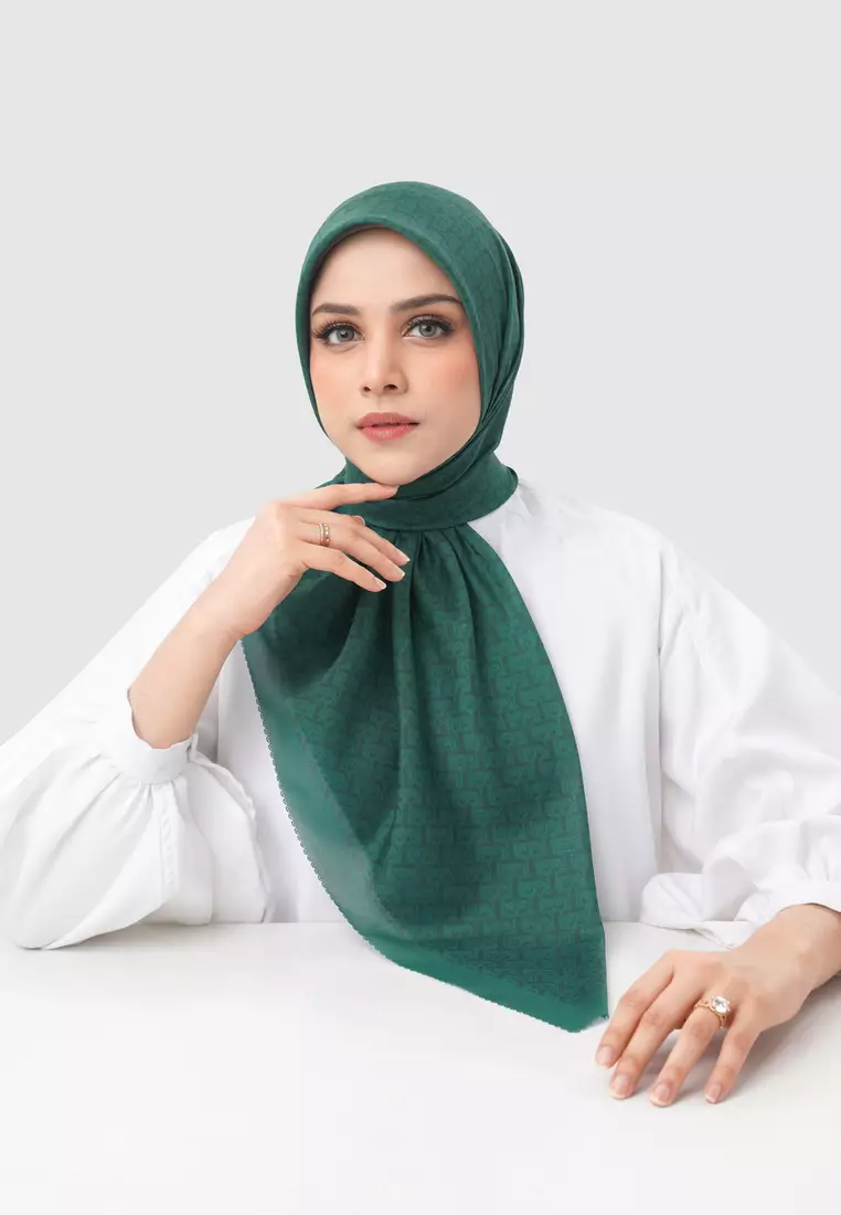 Bimu Twill Square - Verdant Green