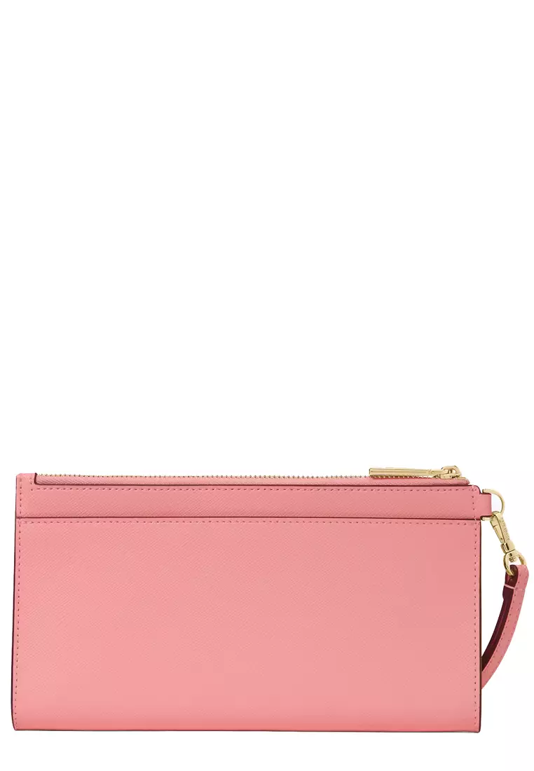 Madison Double Zip Wristlet - Terracotta Tile KC588