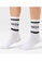 MOROTAI white Varsity Striped Socks  D995EAA23F5B0CGS_2